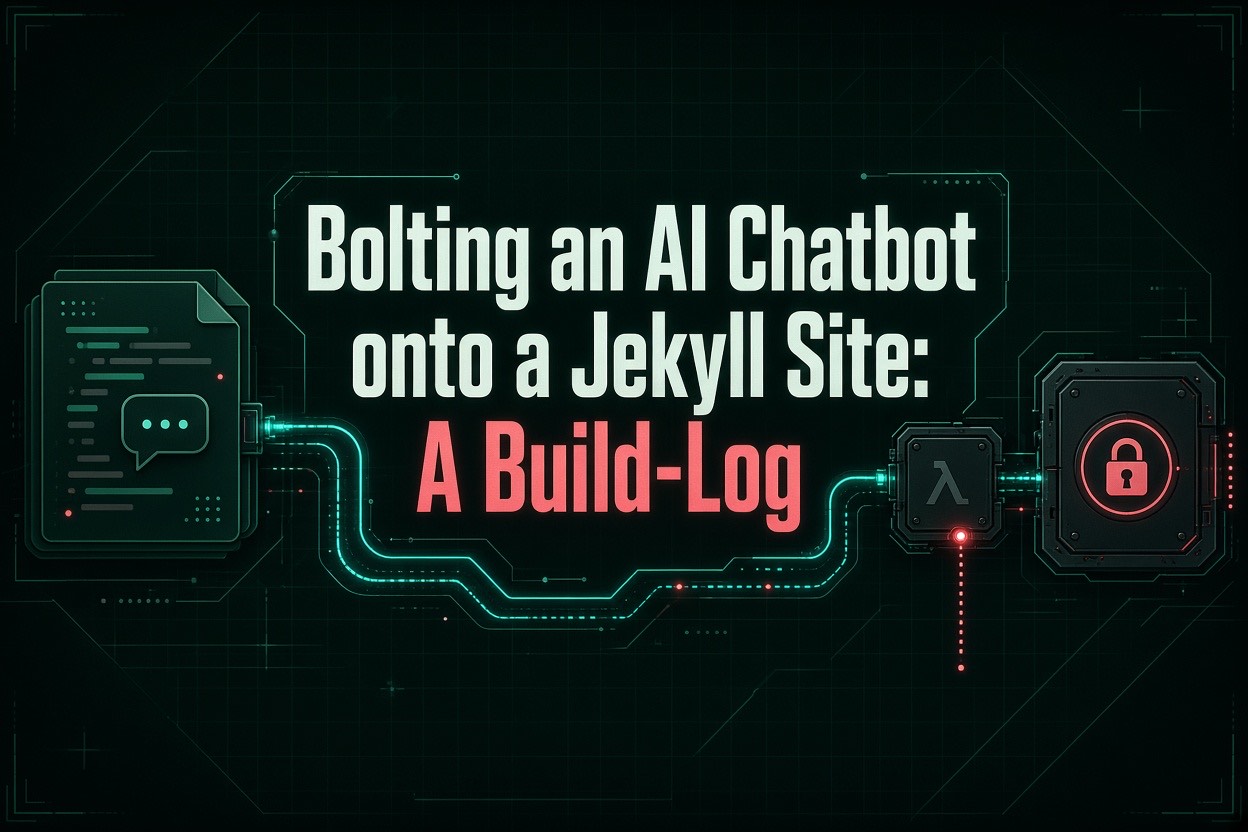 Bolting an AI Chatbot onto a Jekyll Site: A Build-Log