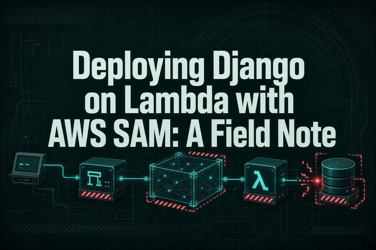 Deploying Django on Lambda with AWS SAM: A Field Note