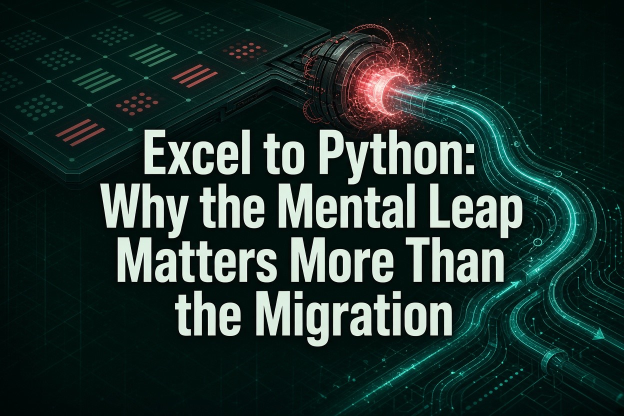 Excel to Python: Why the Mental Leap Matters More Than the Migration
