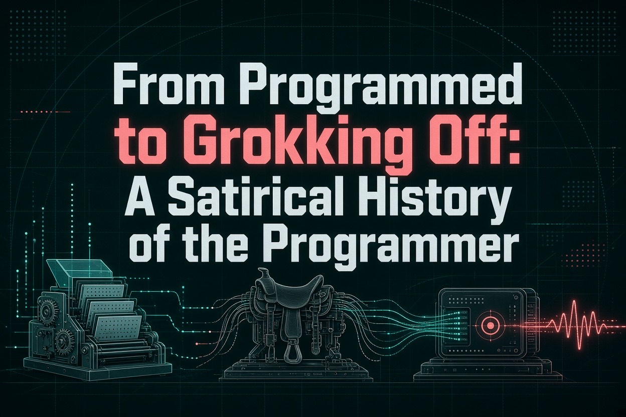 From Programmed to Grokking Off: A Satirical History of the Programmer