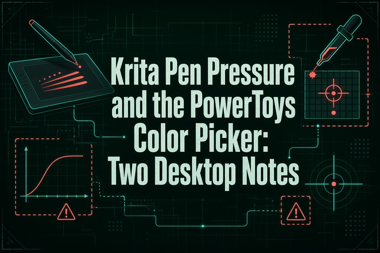 Krita Pen Pressure and the PowerToys Color Picker: Two Desktop Notes