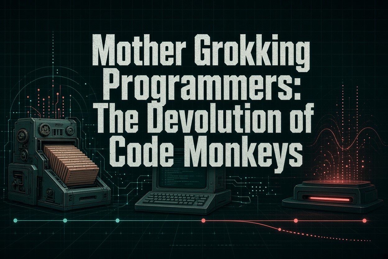 Mother Grokking Programmers: The Devolution of Code Monkeys