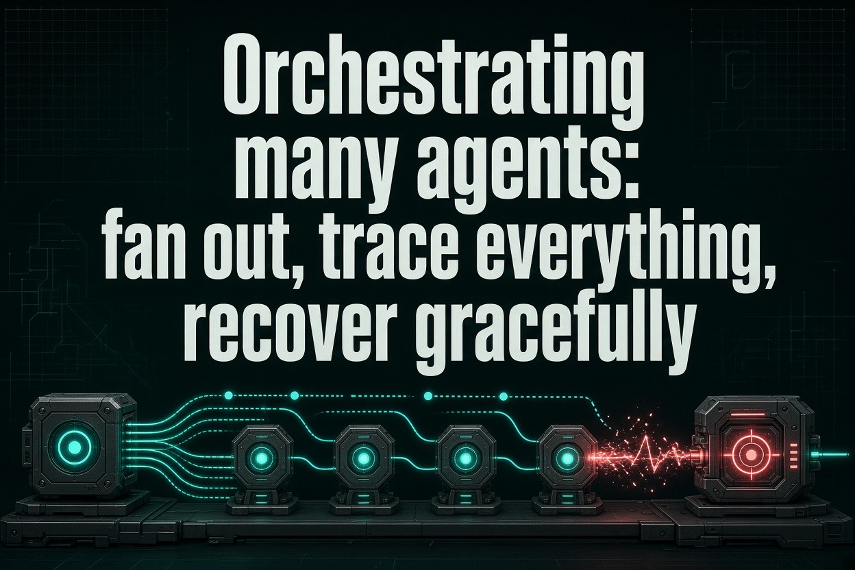 Orchestrating many agents: fan out, trace everything, recover gracefully