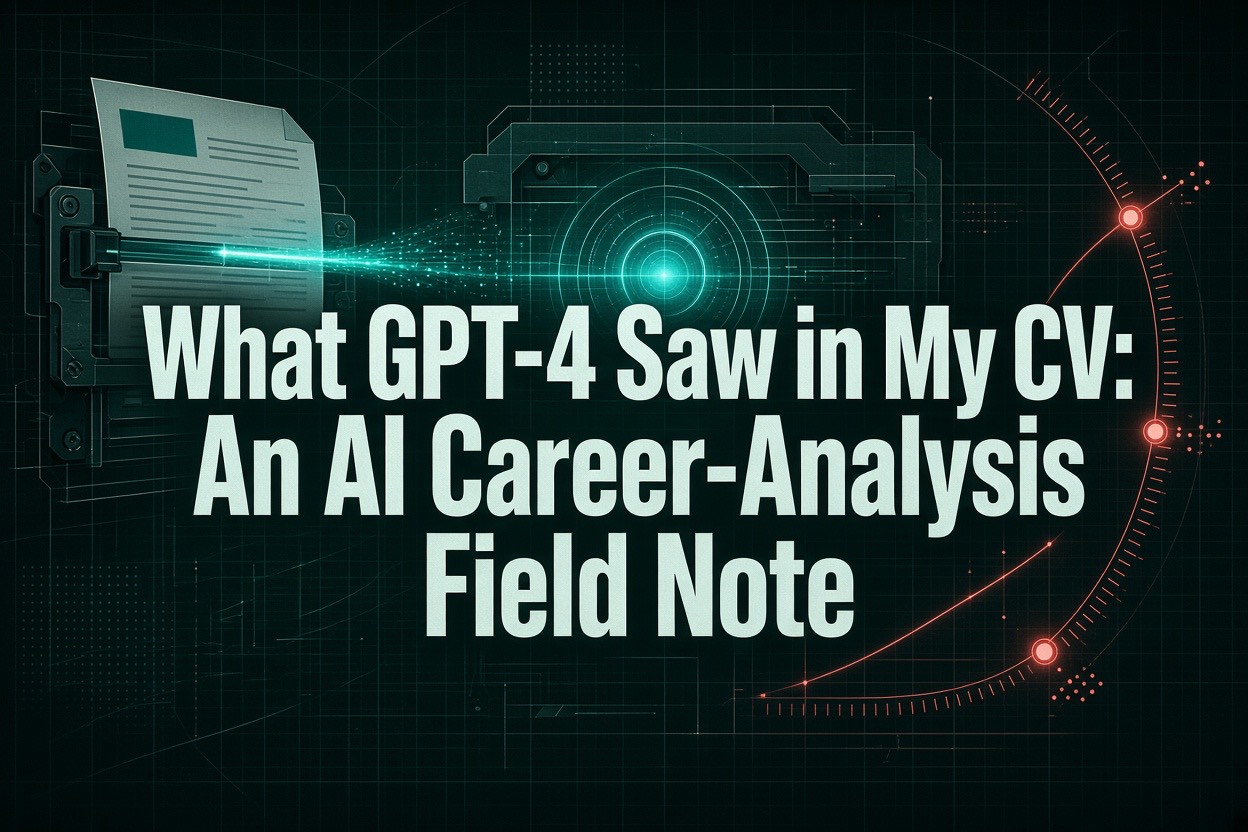 What GPT-4 Saw in My CV: An AI Career-Analysis Field Note