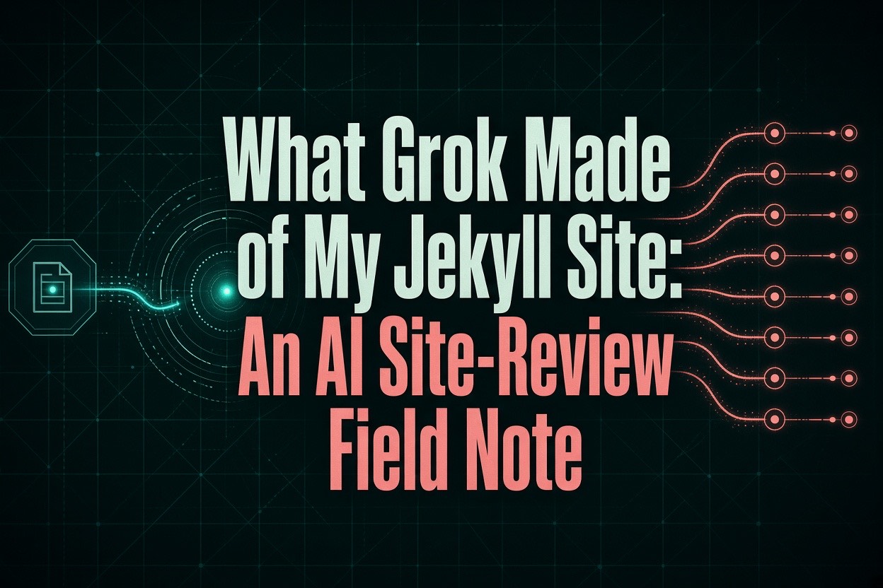 What Grok Made of My Jekyll Site: An AI Site-Review Field Note