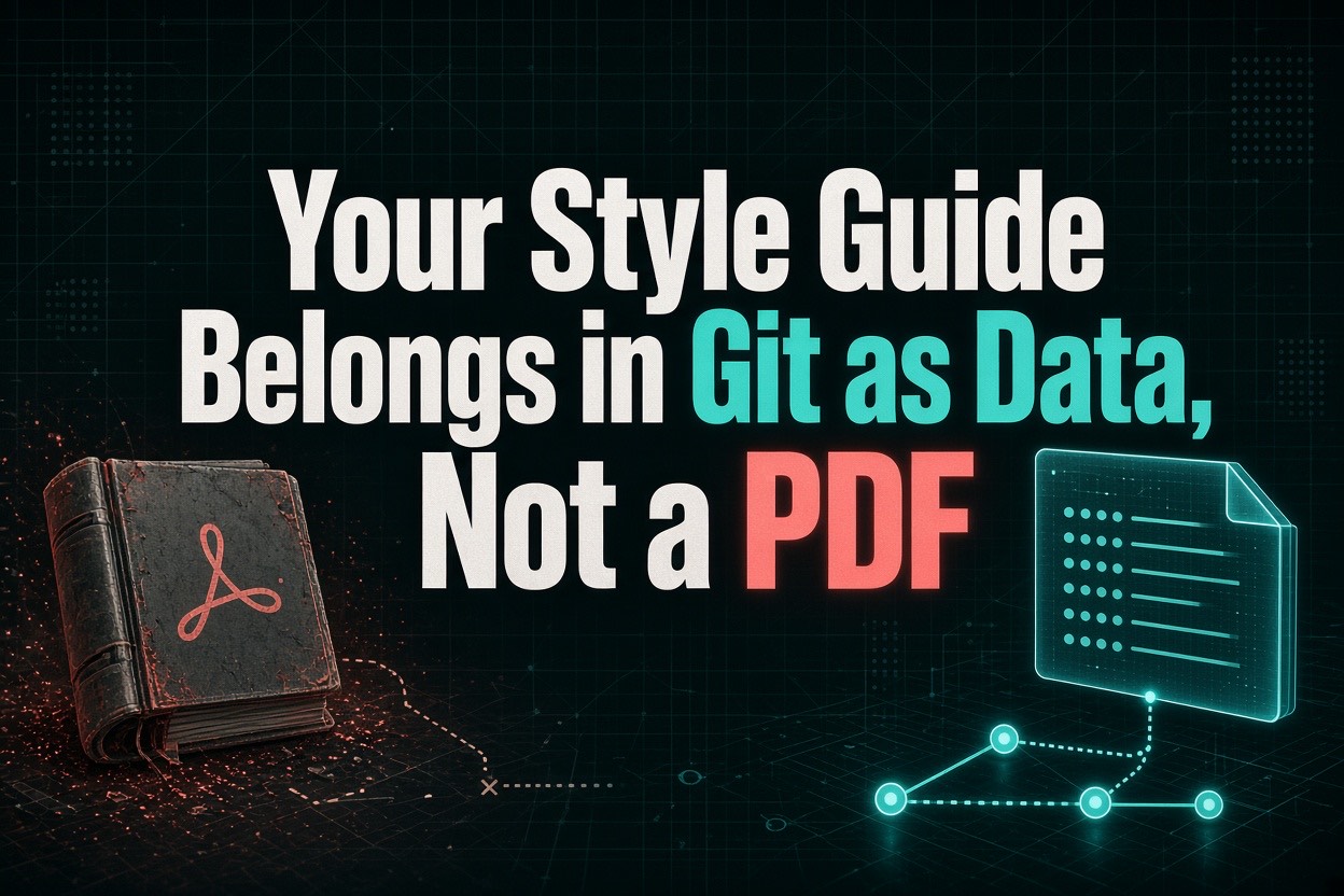 Your Style Guide Belongs in Git as Data, Not a PDF