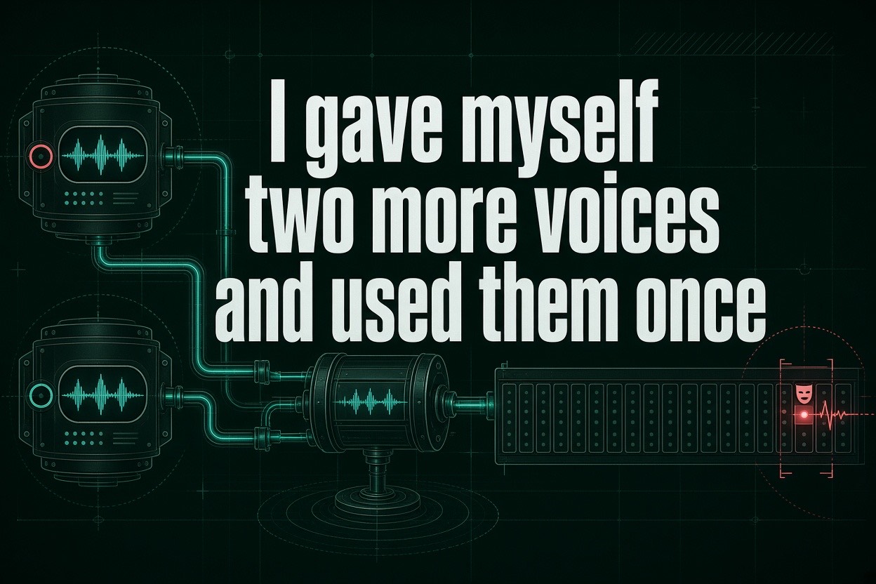 I gave myself two more voices and used them once