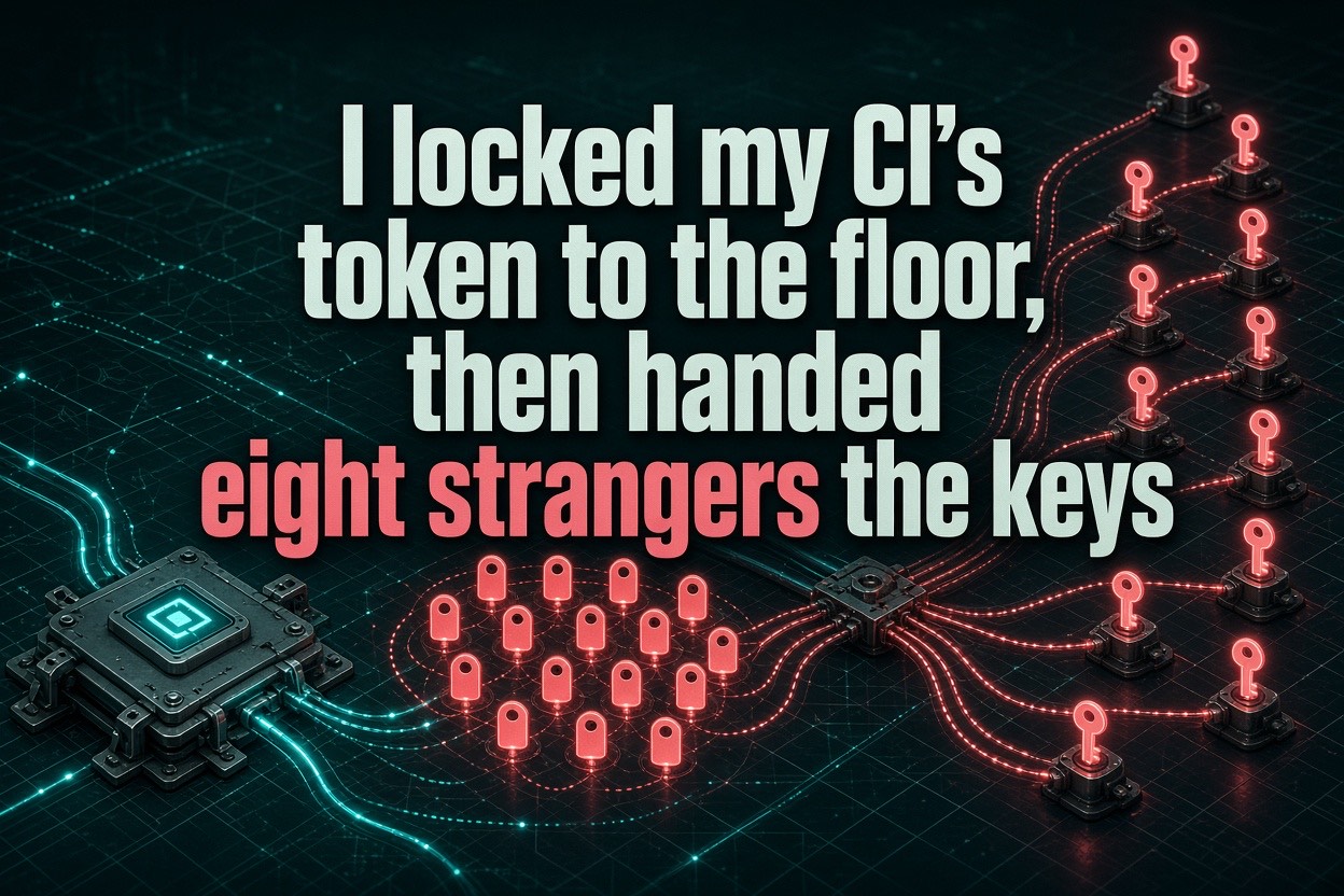 I locked my CI's token to the floor, then handed eight strangers the keys
