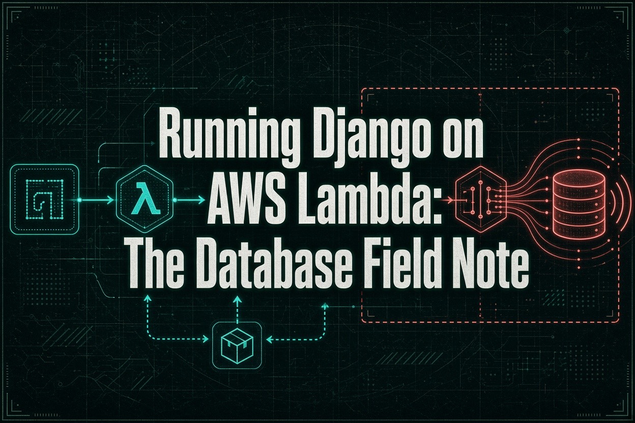 Running Django on AWS Lambda: The Database Field Note