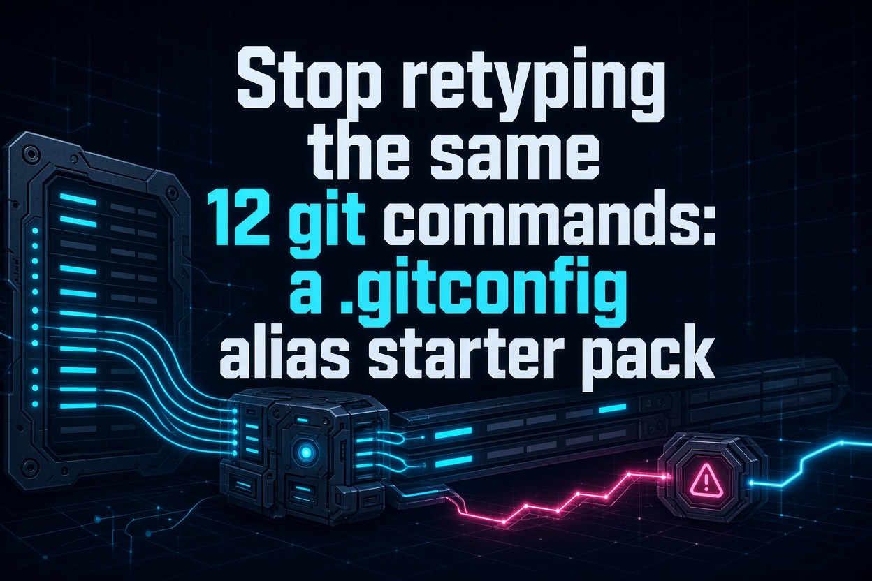 Stop retyping the same 12 git commands: a .gitconfig alias starter pack