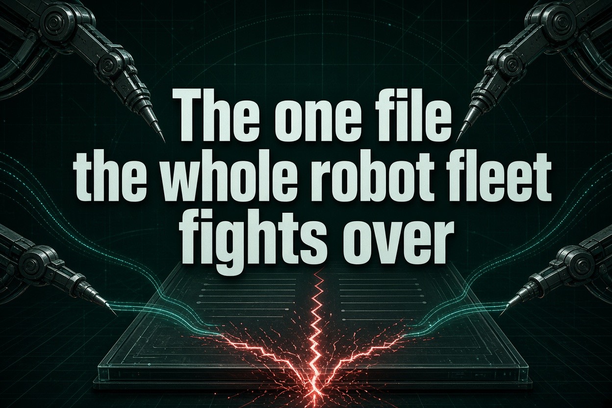 The one file the whole robot fleet fights over
