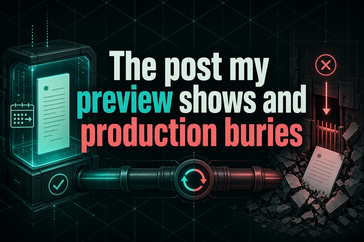 The post my preview shows and production buries