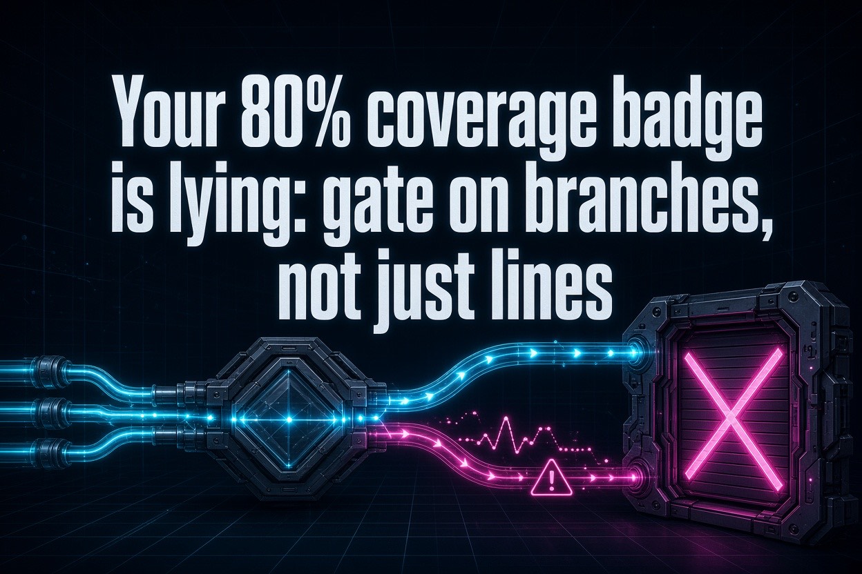 Your 80% coverage badge is lying: gate on branches, not just lines